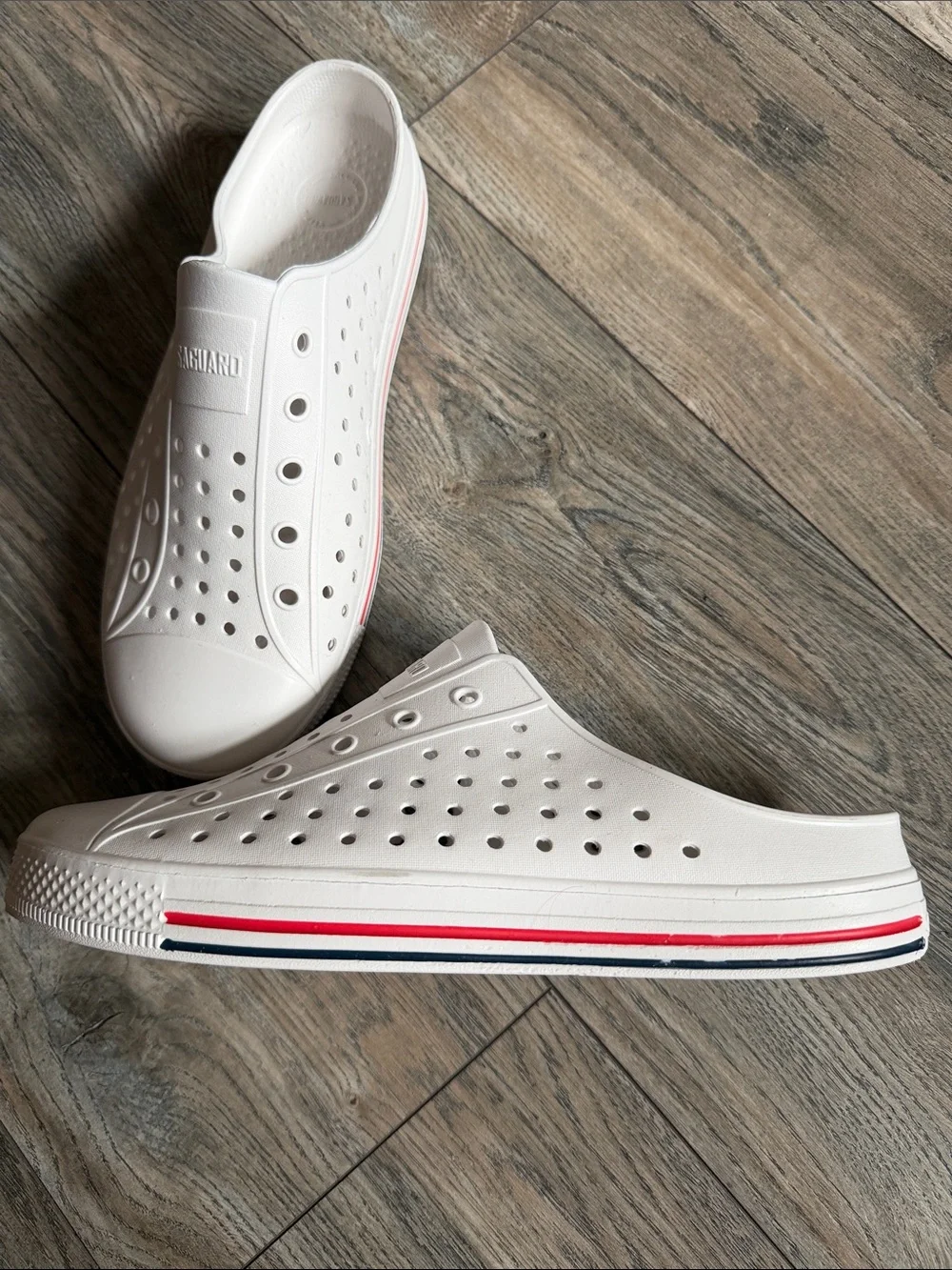 SAGUARO Men’s White Slip-On Boat Shoes